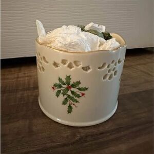 NEW: Lenox Pierced Holiday Tea Light Candle Holder